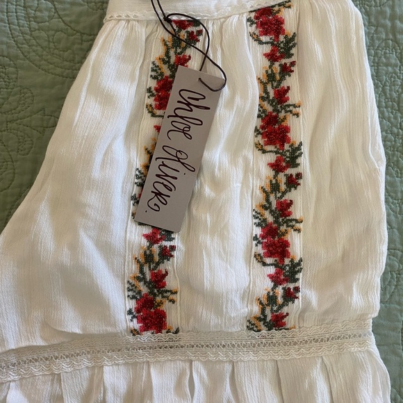 Anthropologie - Red and White Shorts -Chloe Oliver - Picture 3 of 7